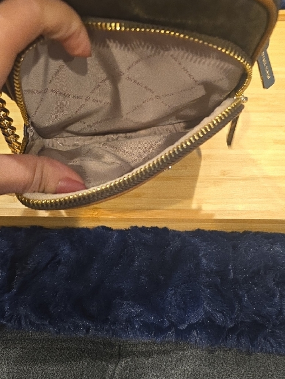 Michael Kors Brown Monogram Belt Bag with Gold Hardware. I Ship In One Day! - Picture 6 of 7